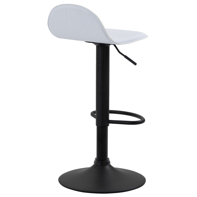 Tabouret de bar noir Lana V2 blanc