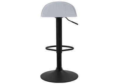 Tabouret de bar Lana V2, noir et blanc