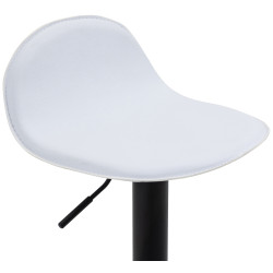 Tabouret de bar noir Lana V2 blanc