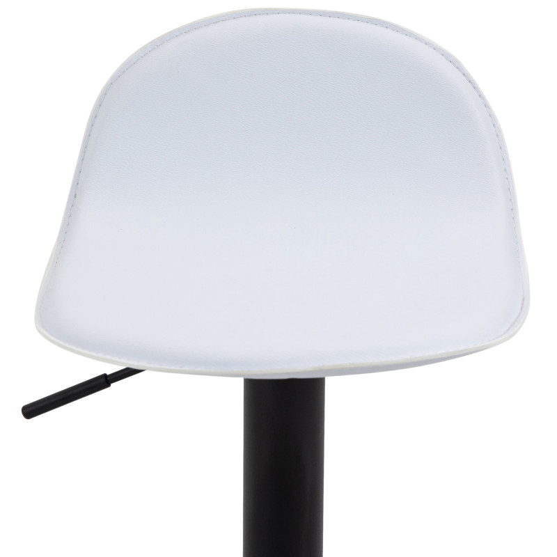 Tabouret de bar noir Lana V2 blanc