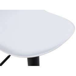 Tabouret de bar noir Lana V2 blanc
