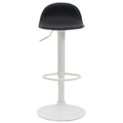 Tabouret de bar blanc Lana V2 noir