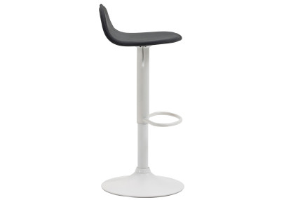 Tabouret de bar Lana V2, blanc/noir