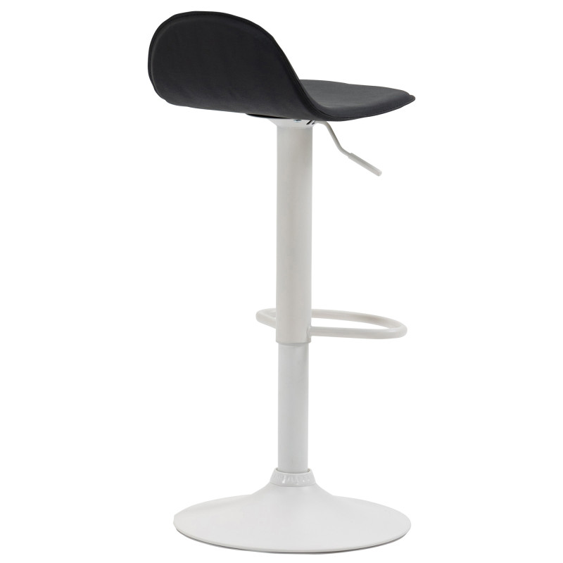 Tabouret de bar Lana V2, blanc/noir