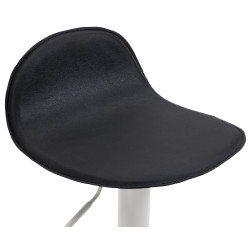 Tabouret de bar Lana V2, blanc/noir