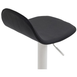 Tabouret de bar blanc Lana V2 noir