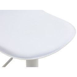 Tabouret de bar blanc Lana V2 blanc