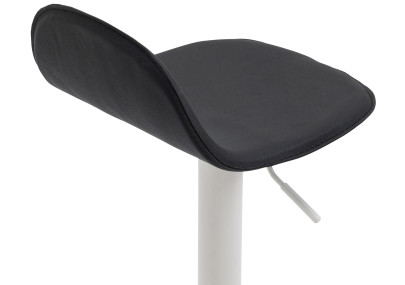 Ensemble de 2 tabourets de bar Lana V2 blanc et noir