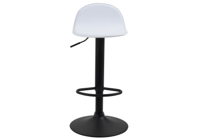 Ensemble de 2 tabourets de bar Lana V2 noir et blanc