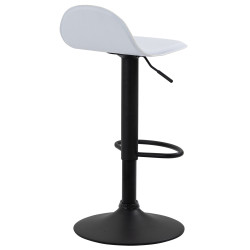 Lot de 2 tabourets de bar Lana V2, noirs blanc