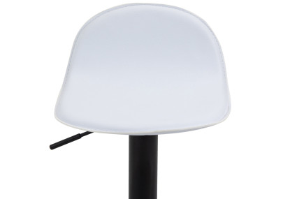 Ensemble de 2 tabourets de bar Lana V2 noir et blanc