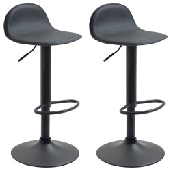 Conjunto de 2 banquetas Lana V2 pretas