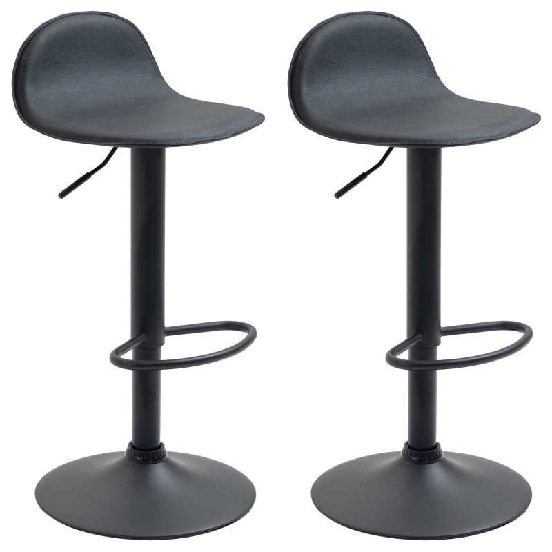 Conjunto de 2 banquetas Lana V2 pretas