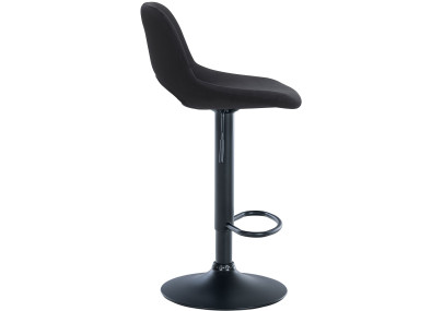 Lot de 2 tabourets de bar Camden, velours noir