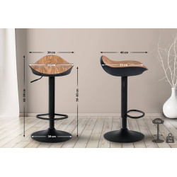 Tabouret de bar Alisson nature