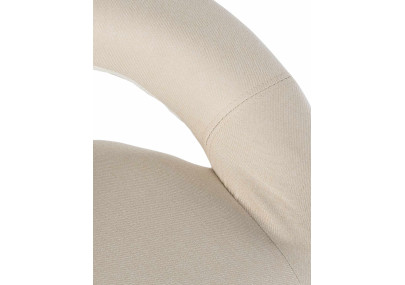 Conjunto de 2 banquetas de bar Olinda, em tecido branco/creme.