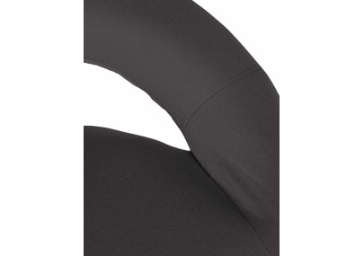 Juego de 2 taburetes de bar Olinda, tapizados en tela blanca/gris oscuro