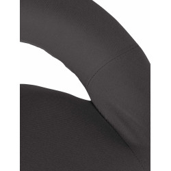 Conjunto de 2 banquetas de bar Olinda, tecido branco/cinza escuro