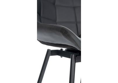 Sgabello da bar girevole Weston, similpelle, grigio