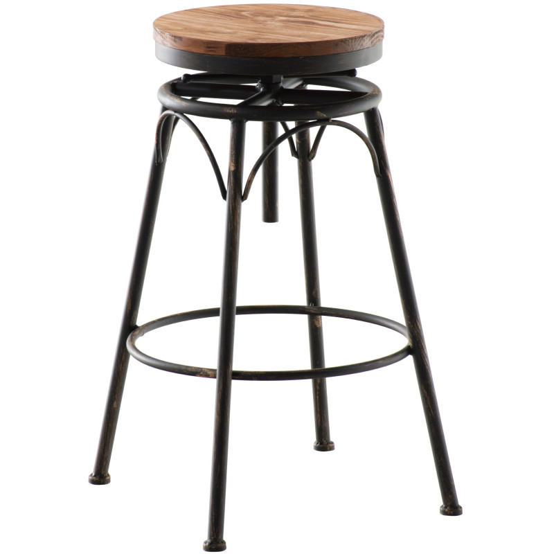 Ensemble de 2 tabourets de bar Beam bronze