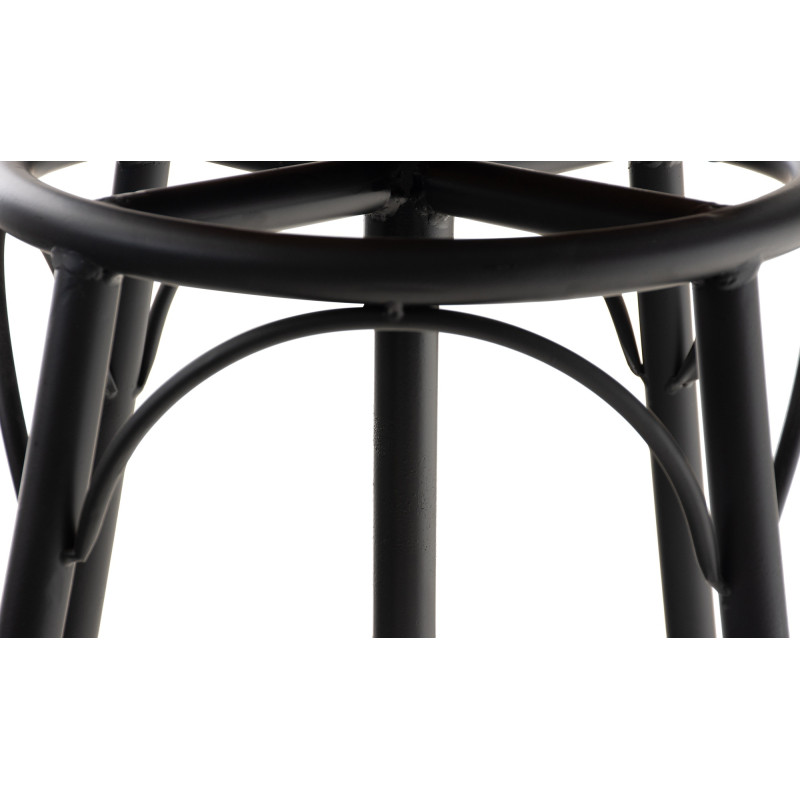 Ensemble de 2 tabourets de bar Beam noir