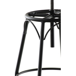 Ensemble de 2 tabourets de bar Beam noir