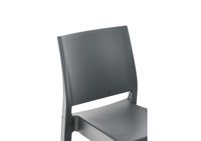 Lot de 4 tabourets de bar Maya gris foncé