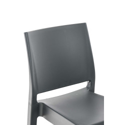 Ensemble de 4 tabourets de bar Maya gris foncé