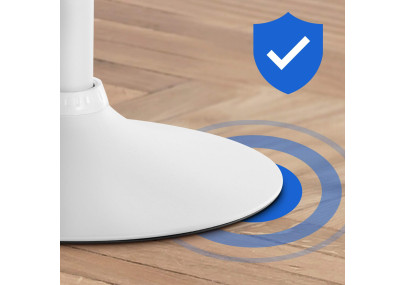 Sgabello da bar in velluto Braga, bianco/grigio