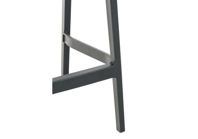 Lot de 4 tabourets de bar Maya gris foncé