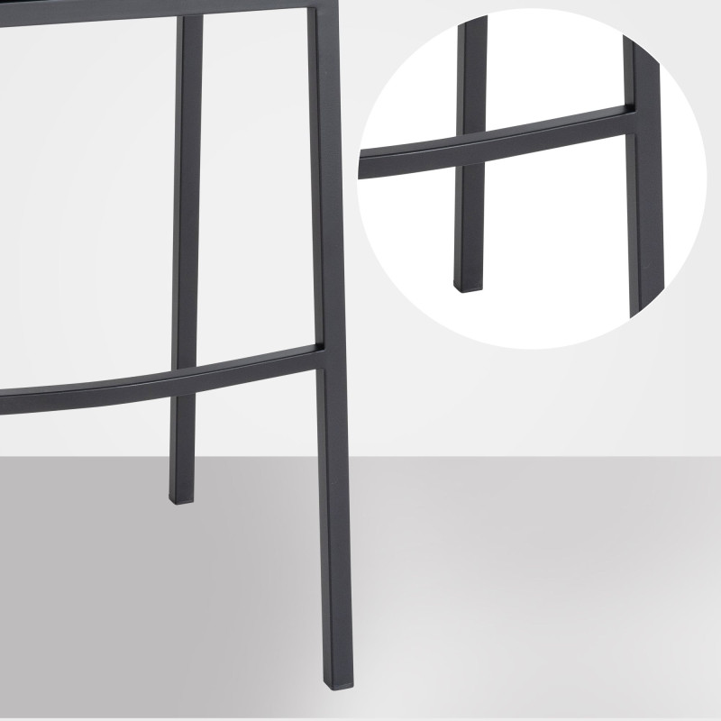 Taburete de bar Damaso B de terciopelo con estructura de 4 patas, marrón