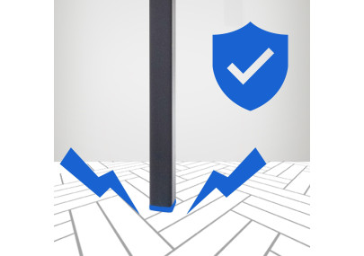 Tabouret de bar Damaso B en velours gris, piètement à 4 pieds.