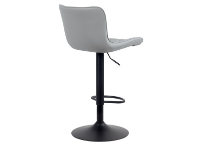 Tabouret de bar Emma, similicuir, gris