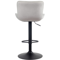 Tabouret de bar en velours Linus crème