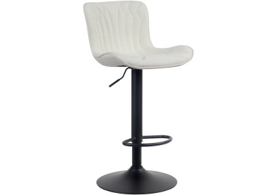 Banqueta de bar Linus, tecido creme