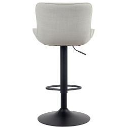 Tabouret de bar Linus, tissu crème