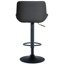Tabouret de bar Tover en similicuir noir