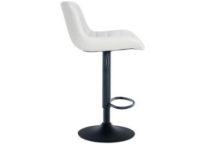Tabouret de bar Tover, similicuir, blanc