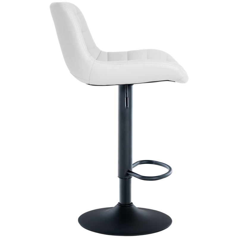 Tabouret de bar Tover en similicuir blanc
