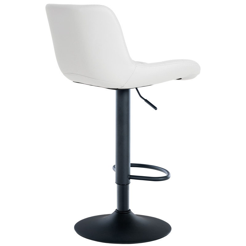 Tabouret de bar Tover en similicuir blanc