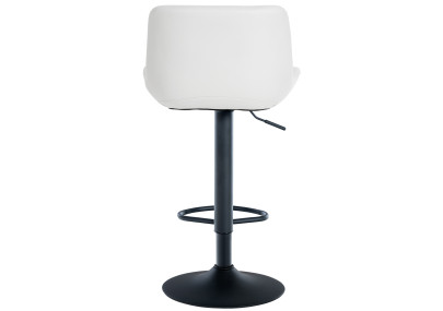 Tabouret de bar Tover, similicuir, blanc