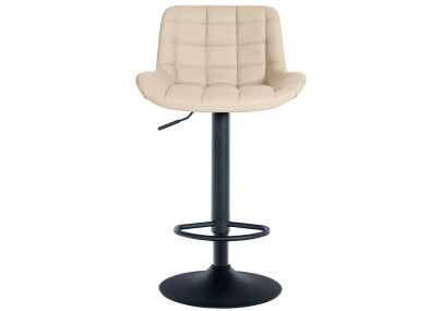 Banqueta de bar Tover, couro sintético, creme