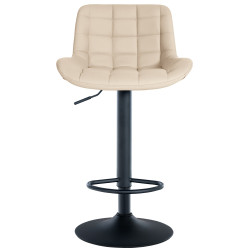 Sgabello da bar Tover, similpelle, crema