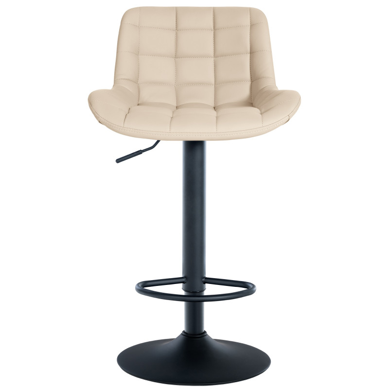 Sgabello da bar Tover, similpelle, crema