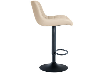 Tabouret de bar Tover, similicuir, crème