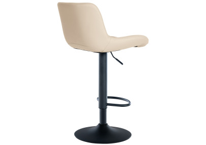 Sgabello da bar Tover, similpelle, crema