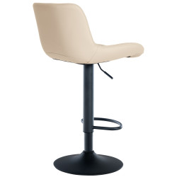 Sgabello da bar Tover, similpelle, crema