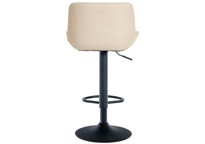 Tabouret de bar Tover, similicuir, crème