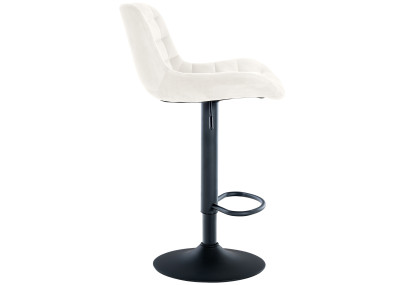 Tabouret de bar Tover en velours, crème