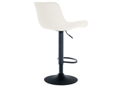 Tabouret de bar Tover en velours, crème